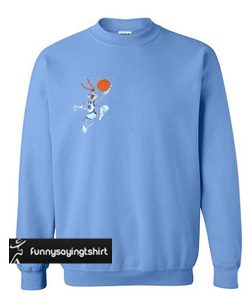 Blue bugs bunny basketball Sweatshirt