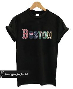 Boston Red sox New England Patriot boston Celtic and Boston Bruins t shirt