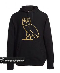 Drake Owl Hoodie Black