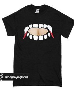 Gabby Show, vampire teeth cut out t shirt