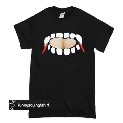 Gabby Show, vampire teeth cut out t shirt