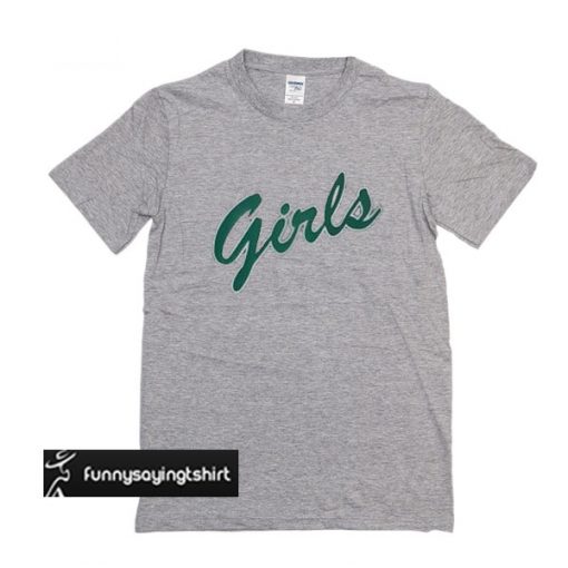 Girls Green Letters T-shirt