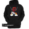 Riding a Unicorn Deadpool hoodie