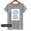 Seoul NewYork Tokyo Paris London Milano t shirt