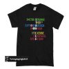 Stan Lee Avengers Team Names T shirt