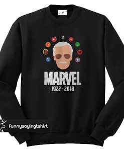 Stan Lee Marvel R.I.P 1922-2018 sweatshirt