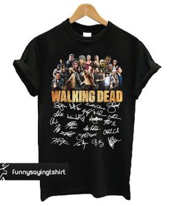 The Walking Dead All Character Signature t shirt