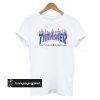 Thrasher red flame blue font T-shirt