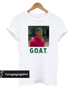 Tiger Woods Goat Hat Backwards t shirt