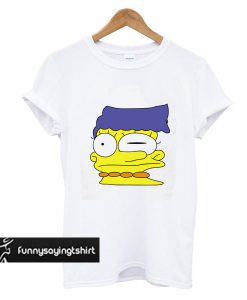 smeared marge simpson t shirt