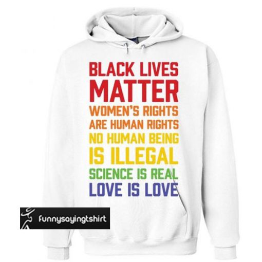 Black Lives Matter List hoodie