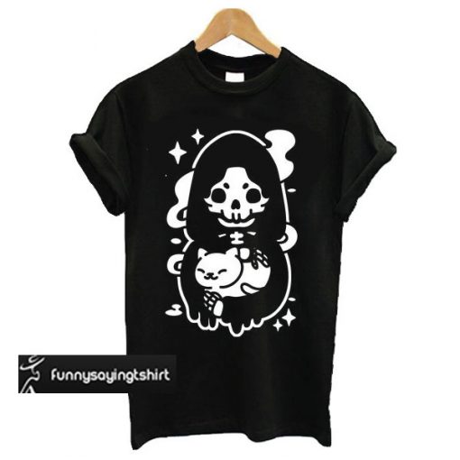 Death and Kitty t shirt