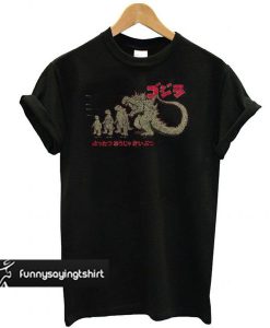 Evolution The King Of Monsters Godzilla t shirt