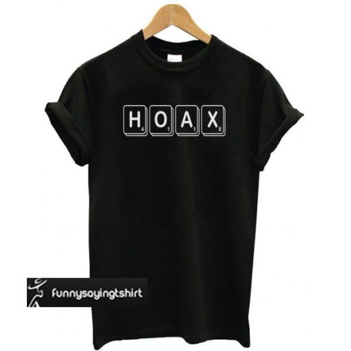 Hoax Scrabble Tiles t shirt