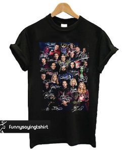 Marvel Avengers Endgame poster signature t shirt