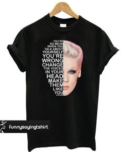 Pink Fuckin' Perfect lyrics t shirtPink Fuckin' Perfect lyrics t shirt