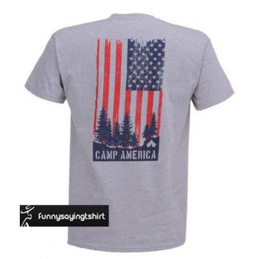 Camp America Grey Back t shirt