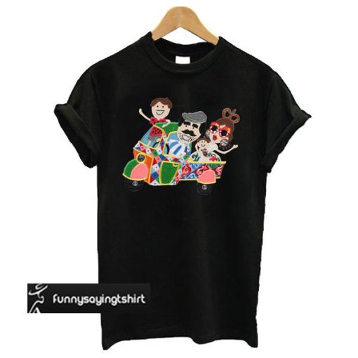 DG FAMILY Applique Tuk Tuk Ride t shirt