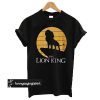 Disney Lion King Simba Pride Rock Silhouette Graphic t shirt