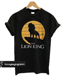 Disney Lion King Simba Pride Rock Silhouette Graphic t shirt