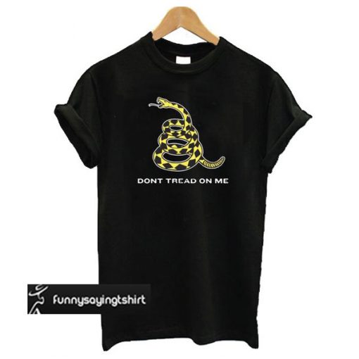 Gadsden Flag Don’t Tread On Me Black t shirt