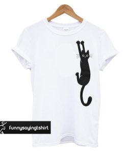 Holding Hanging Black Cat t shirt