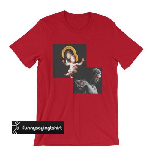 Inspired Holy Mary, Jesus t shirt