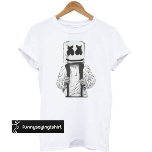 Marshmello Short Sleeve White t shirt