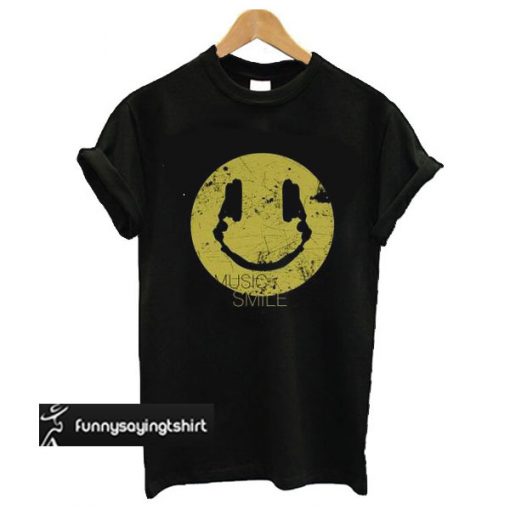 Music Smile t shirt