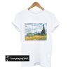 Vincent van Gogh Wheat Field with Cypresses t shirt