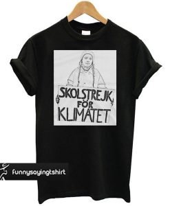 Greta Thunberg – Sketch Art Black t shirt