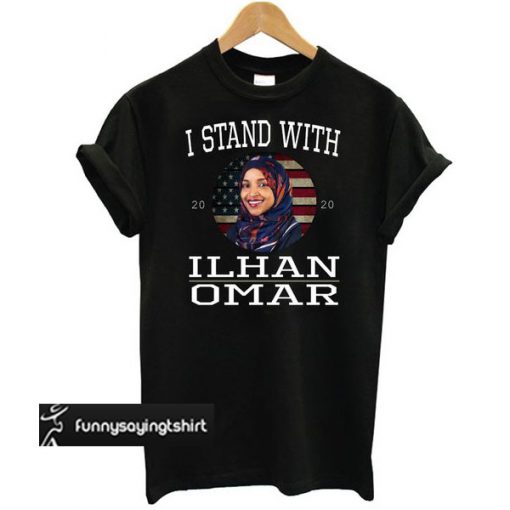 I Stand with Ilhan Omar Vintage Design t shirt