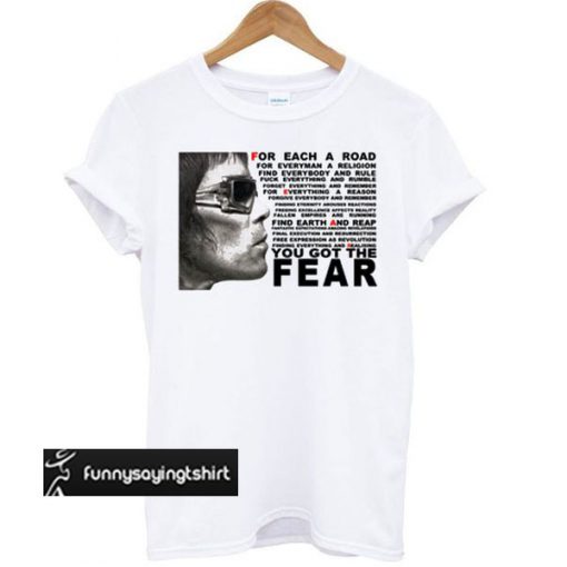 Ian Brown FEAR t shirt