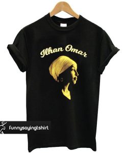 Ilhan Omar In Buttercup And Cream On Black t shirt