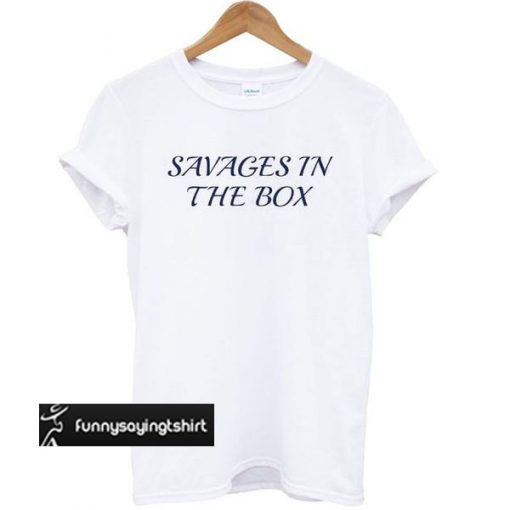 New York Yankees Savages In The Box White t shirt