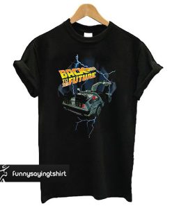 Black Distressed Back to the Future t shirt