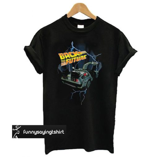 Black Distressed Back to the Future t shirt