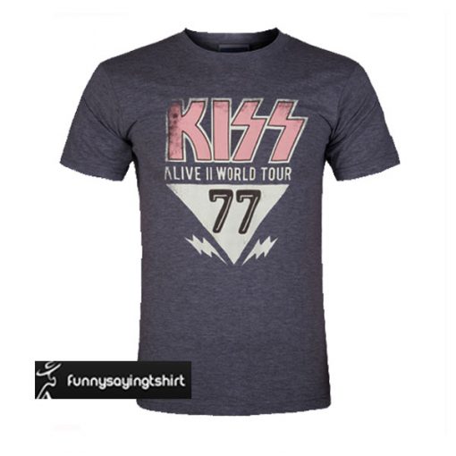 Kiss Alive II World Tour 77 t shirt