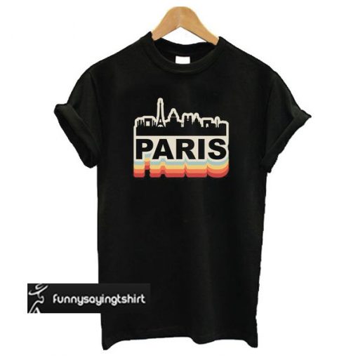Paris Skyline Vintage t shirt