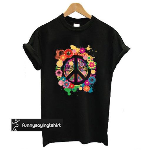 Peace Sign Colorful t shirt