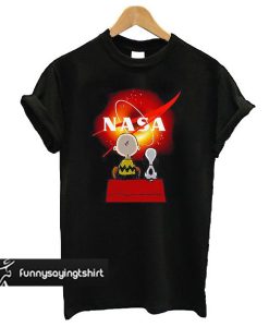 Snoopy and Charlie Brown Black Hole NASA t shirt