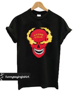 Stone Cold Red Skull t shirt