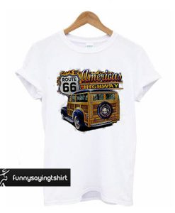 Vintage Route 66 American highway t shirt