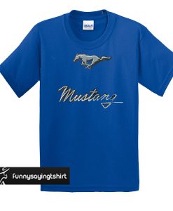 mustang logo t shirt