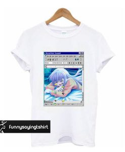 Anime Tears Crying Girls Print t shirt