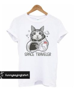 Cat Astronaut Space Traveler t shirt