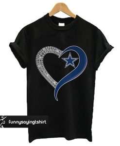 Dallas Cowboys diamond heart t shirt