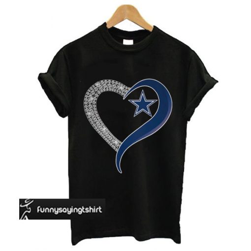 Dallas Cowboys diamond heart t shirt