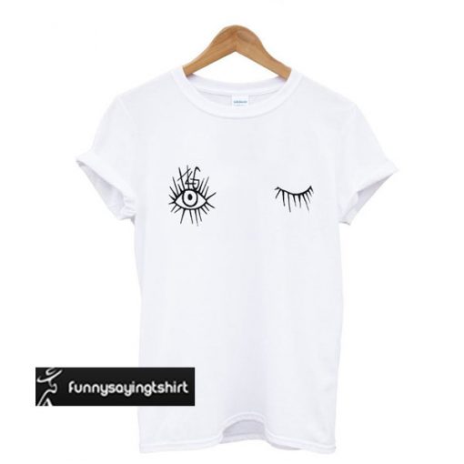 Eye lashes t shirt