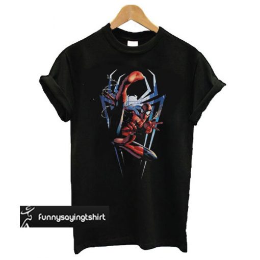 Flying Kick Spiderman Trending t shirt